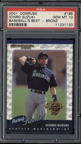 Ichiro Suzuki [Baseball's Best Bronze] #195 2001 Donruss card