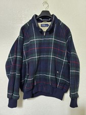 Ralph Lauren Polo Vintage Tartan Plaid Wool Twill Harrington Jacket XL