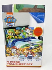 Nickelodeon Paw Patrol "So Fun" Kids 4 Piece Microfiber Full Sheet Set