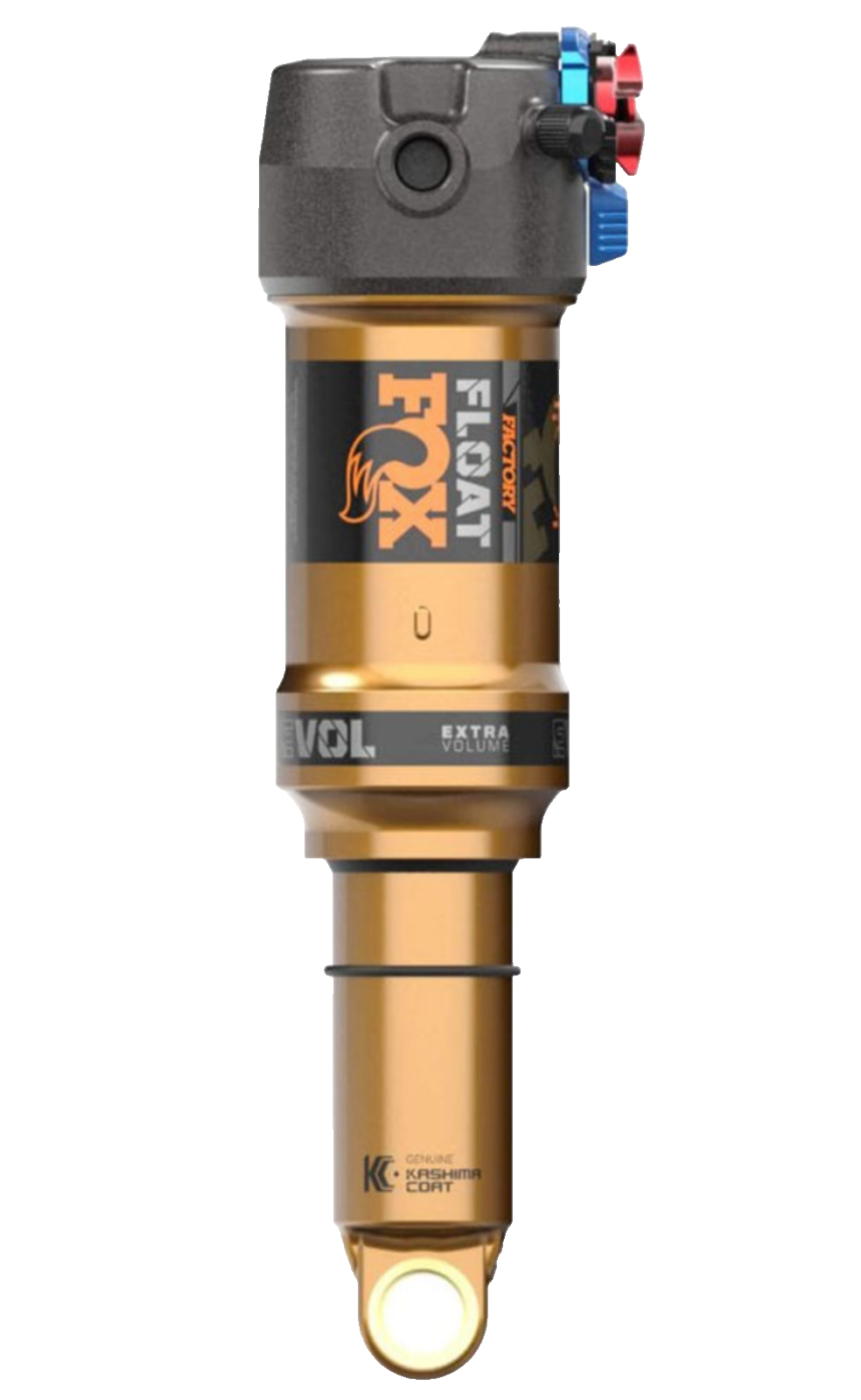FOX FLOAT FACTORY REAR SHOCK EVOL KASHIMA TRUNNION 2POSADJ 205 x 57.5 MTB eMTB