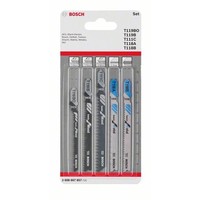 10X Bosch StichsäGebläTter-Set Holz Und Metall Basic, 5-Teilig, Einnockenschaft