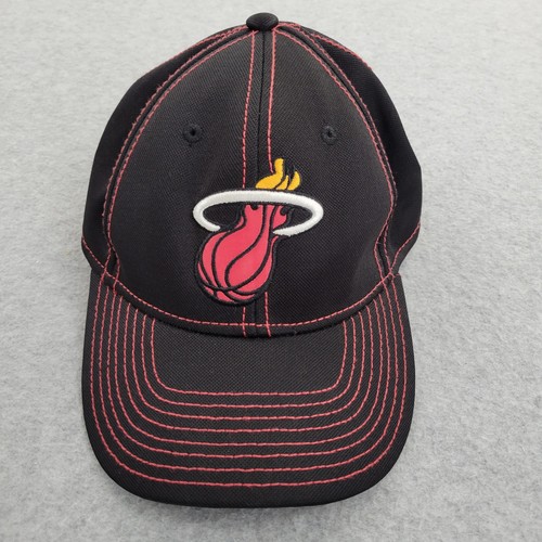 Miami Heat Adidas Baseball Cap Mens Large/XL Black Embroidery Ball Cap