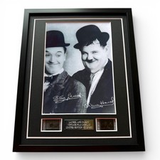 LAUREL AND HARDY Film Cells Signed Vintage Movie Memorabilia GIFTS Includes COA