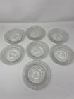 Vintage Anchor Hocking Queen Mary Ribbed Glass 6" Bread Plates - Set of 7 — photo 1