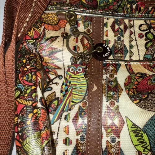 Sakroots Handbag Owl Floral Bag Crossbody Purse - Picture 2 of 6