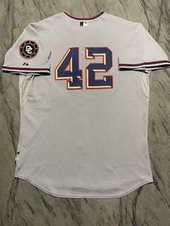 Washington Nationals Chico #42 2008 WSH at NYM Apr 15 Game Used Jersey