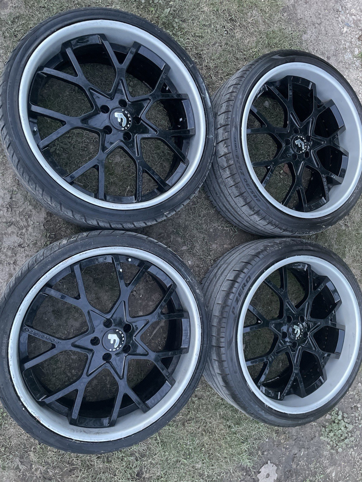 22" FORGIATO 3 Piece 5x112 WHEELS & TIRES Staggered MERCEDES, AUDI, BMW, BENTLEY