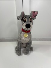 Disney Store Original Tramp 16" Lady  the Tramp Plush Stuffed Animal Toy
