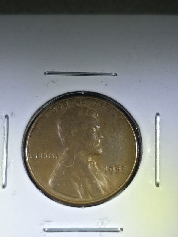 1955 Lincoln Wheat Cent Penny Philadelphia Mint Circulated Copper Coin