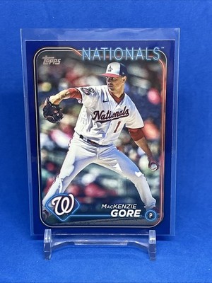 2024 Topps Series 1 - Mackenzie Gore #113 Royal Blue Washington Nationals