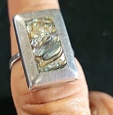 Ring 925 Size 8 Abalone