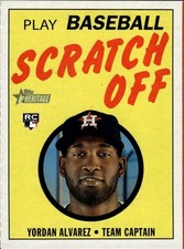 2020 Topps Heritage #2 Yordan Alvarez 1971 Topps Baseball Scratch-Offs
