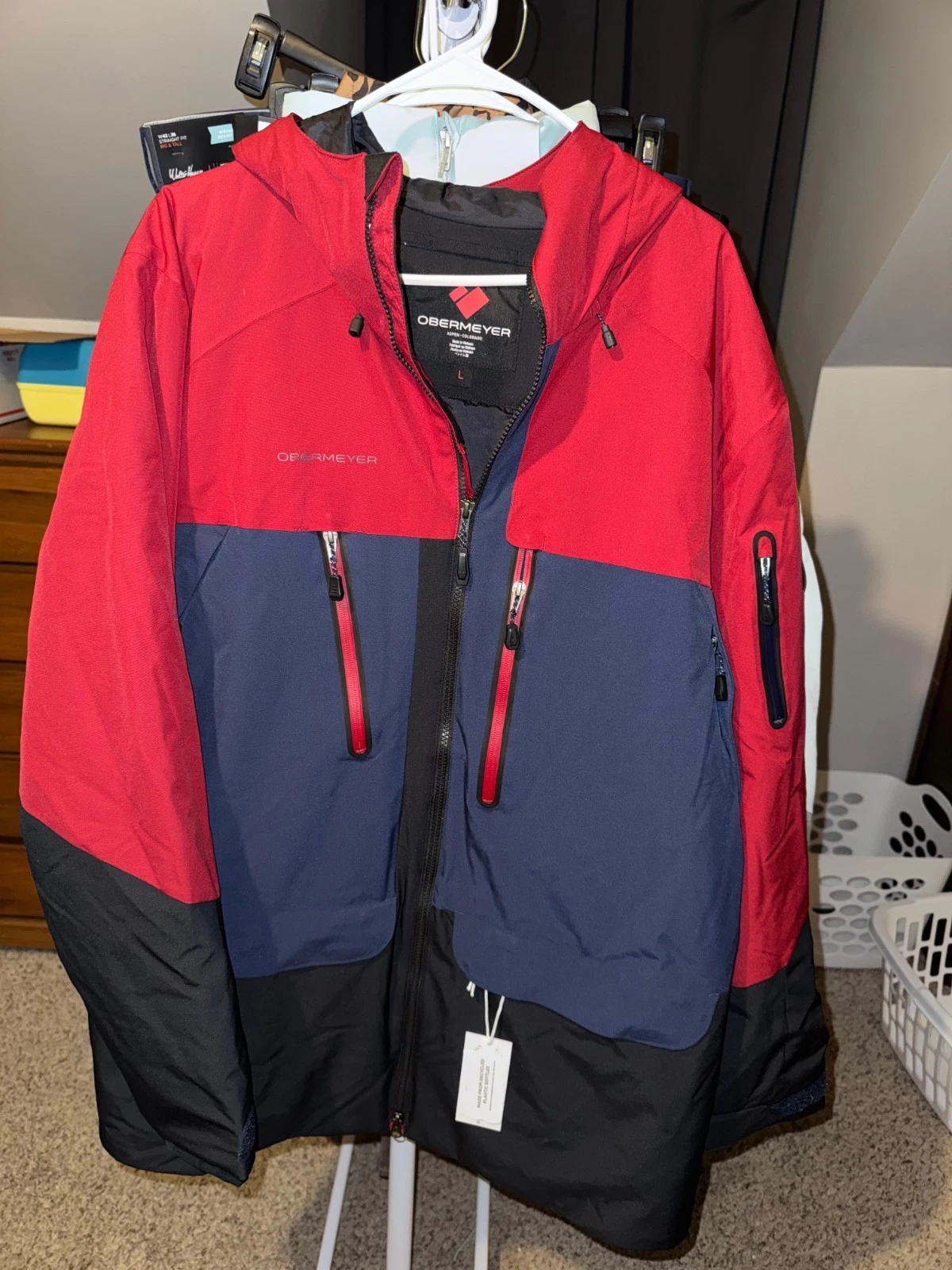 Obermeyer Cirque Jacket Men’s Large Rustic Red Ski Snowboard Coat NWT $349 New