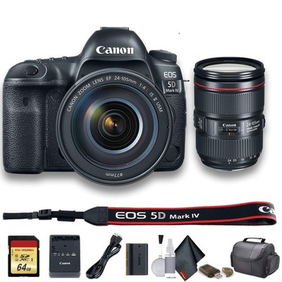 Canon EOS 5D Mark IV DSLR Camera with 24-105mm f/4L II Lens  (1483C010) -