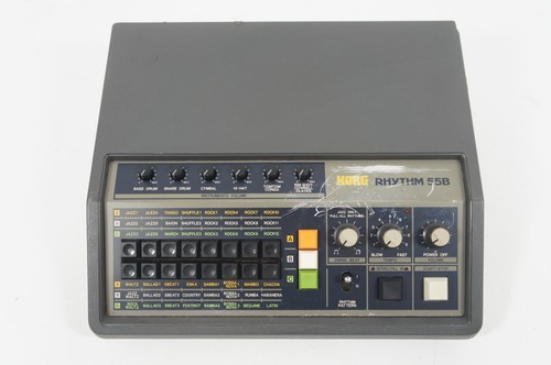 KORG KR-55B Vintage Analog Rhythm Box Drum Machine Updated KR55 Black