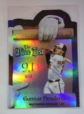 Gunnar Henderson The Nice List Foil Die Cut 2025 Topps Holiday Baseball