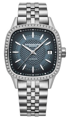 Raymond Weil Freelancer Automatic Steel Blue Diamonds Women Watch 2490-STS-50051