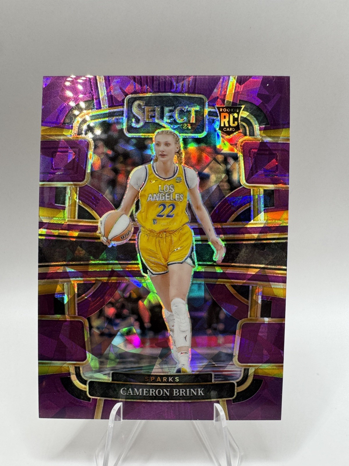 2024 Panini Select WNBA Cameron Brink (RC)- /149 Concourse Purple Ice Prizm #56