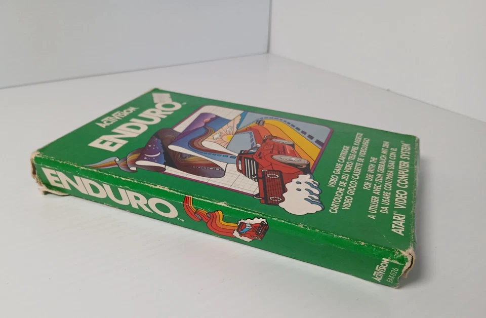 Enduro Game for Atari 2600 Game System Box Cartridge and Manual 1983 - Image 3 of 4