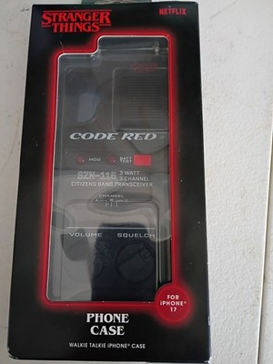 New! Stranger Things Walkie Talkie Phone Case CODE RED - iPhone 17