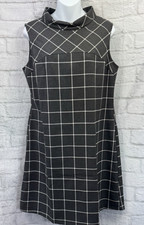 F&F Grey Shift Dress Size 14 Dark Academia Career Workwear Preppy Tunic BNWT