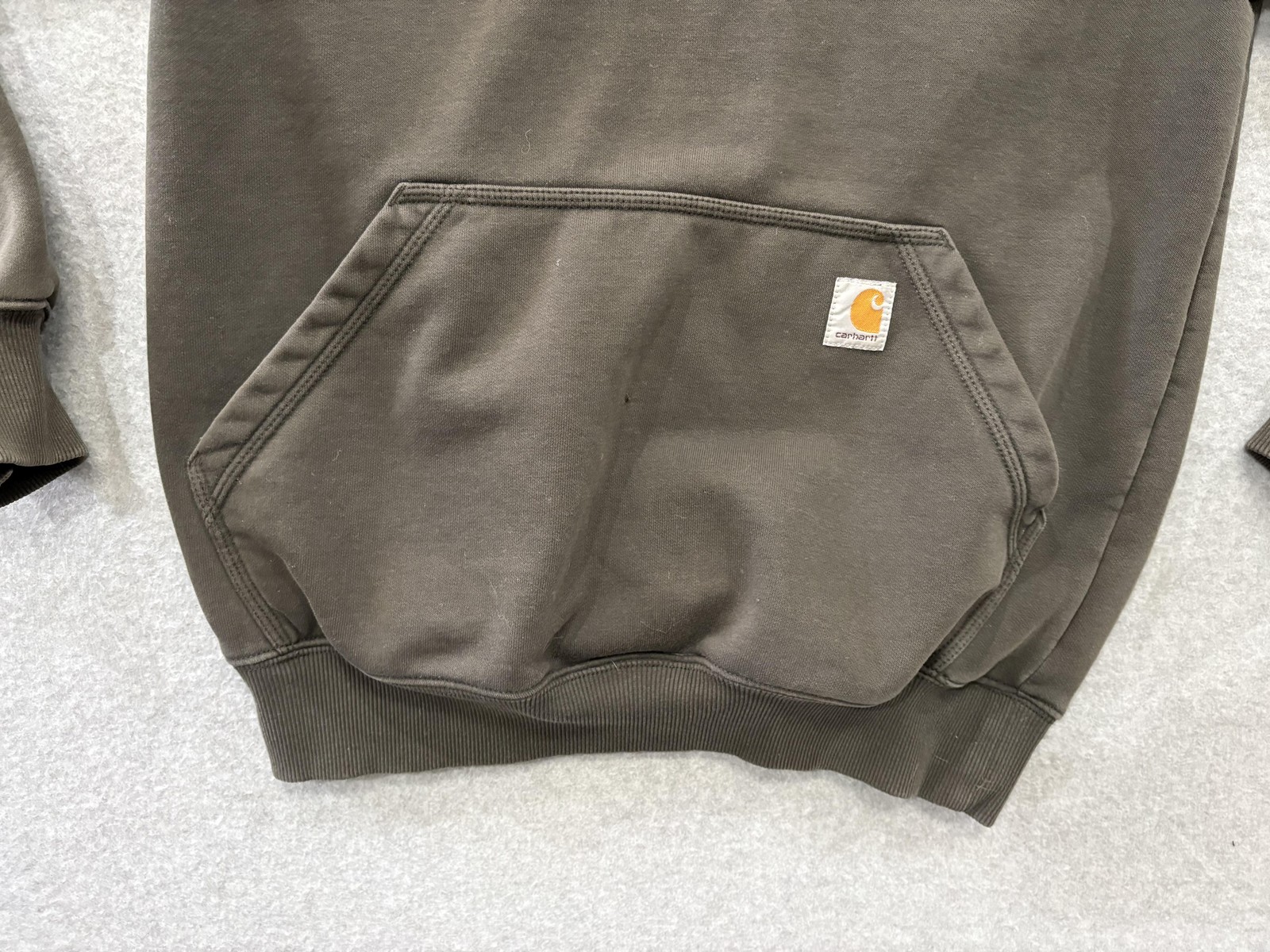 Carhartt Hoodie Mens Medium Green Rain Defender Heavyweight Fleece Workwear thumbnail 4