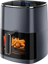 Simple Deluxe Air Fryer-6.34QT Digital Airfryer with Visible Window, 12Presets