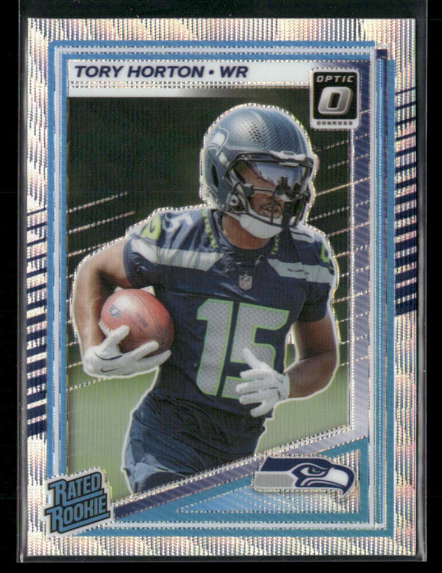 2025 Donruss Optic #295 Tory Horton Wave #/300 Seattle Seahawks Rookie
