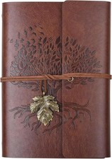 Pu Leather Journal Notebook, Refillable Travel Writing Journals Diary, Gifts for