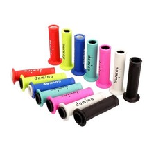 7/8" 22-24mm Red Black Gel Rubber Handlebar Grips for KTM, Yamaha,