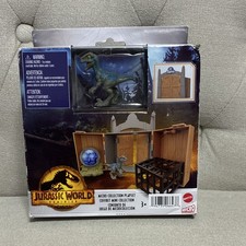 Mattel Jurassic World Dominion Velociraptor Blue Playset Dinosaur Gyrosphere