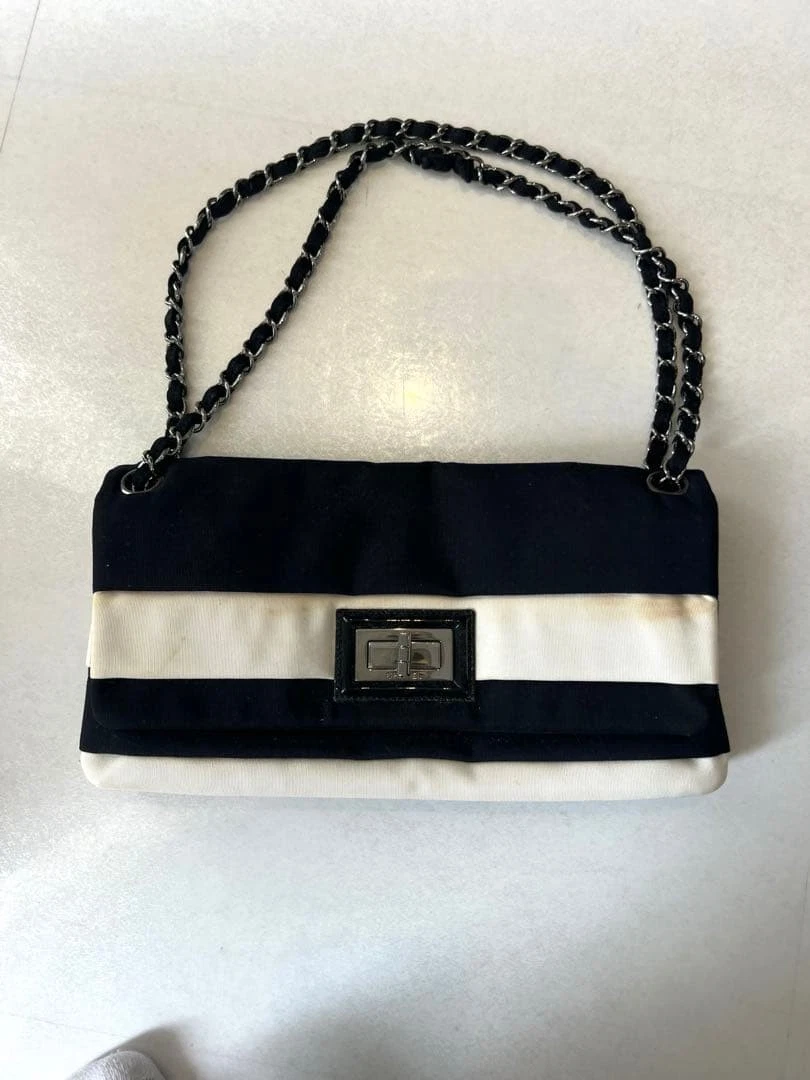 CHANEL Striped Bags & Handbags for Women for sale | eBay