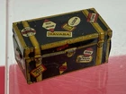 VTG MARX TOYS LITHO TIN TOY TRAVELING TRUNK WITH DECALS MINIATURE 2"