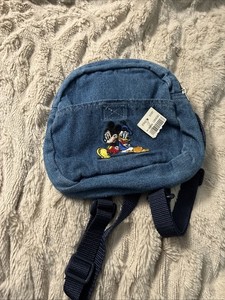 90’s Disney Vintage Mickey Mouse Denim Backpack Disney denim backpack - Gem main image 4