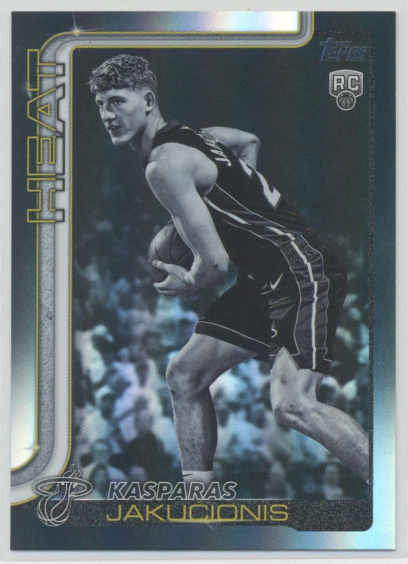 Kasparas Jakucionis 2025-26 Topps Target Black Friday Blackout RC Rookie #220
