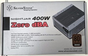 PC-Netzteil passiv gekühlt, ohne Lüfter | Silverstone NIGHTJAR 400 Watt Zero dBA
