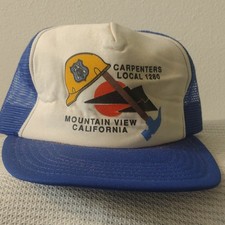 Vintage 80s Carpenters Local 1280 Trucker Hat...