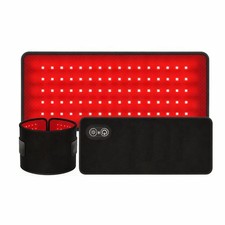 Red Light Therapy Pad 80 LED Rechargeable USB Infrared Waistband Home