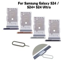Dual SIM Card Holder Tray Slot Replace For Samsung Galaxy S24 / S24 S24 Ultra