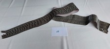 Schlangenleder 18, Schlangenhaut Echt Leder grau anthrazit - 125 x 8,5 cm
