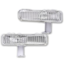 Pair Turn Signal Light For 1980 1981 1982-1990 Chevrolet Caprice Plastic Lens
