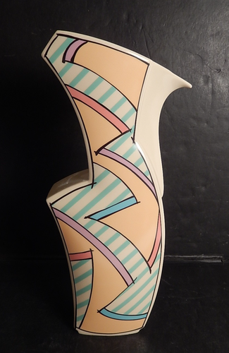 Carafe ouverte vintage années 80 Rosenthal Studio Line Dorothy Hafner FLASH Memphis - Photo 4/6