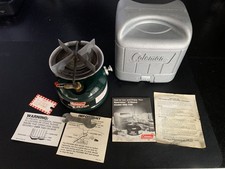 Coleman 508 Single Burner Camping Stove w/ Hard Case Vintage Made in USA Coleman 508 Single Burner Camping Stove w/ Hard Case Vintage Made in USA