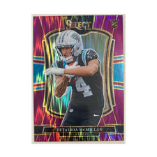 Panini 2025 Select Tetairoa McMillan #144 Panthers Purple Shock Prizm /699 RC