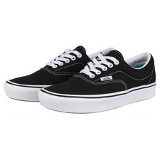 Image of Vans Off The Wall Comfycush Era Shoes Black White Adults Unisex Classic Trainers