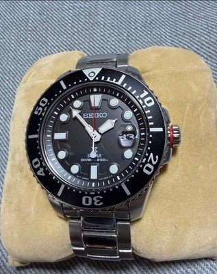 SEIKO PROSPEX SBDJ051 Solar Diver 200M Black Dial Men s Watch Japan