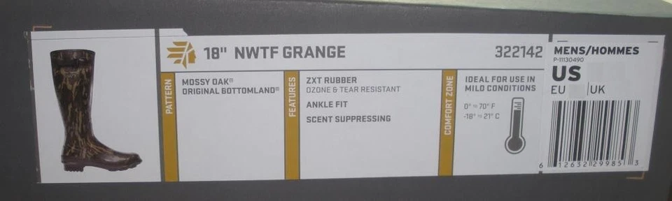 Lacrosse 322142M-10  NWTF 18" Bottomland Grange Boot Size 10 - Image 4 of 4