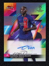 2023-24 Topps Finest UEFA Club Competitions Randal Kolo Muani #A-RK Auto 0h28