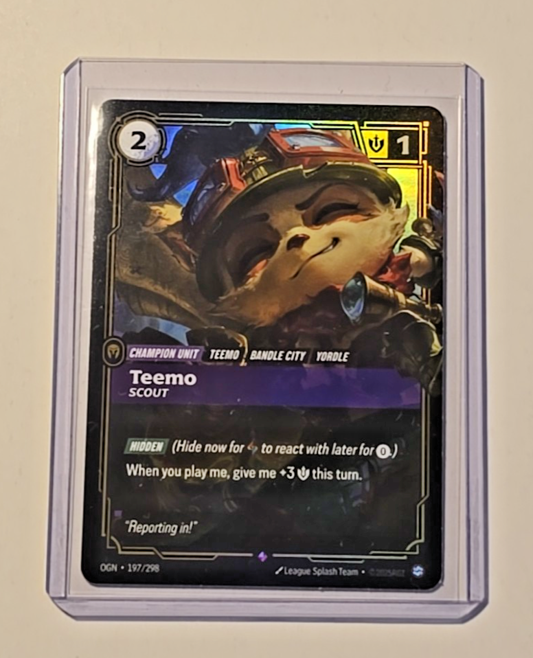Teemo Leader Riftbound League of Legends Riftbound Origins Teemo Scout Rare 197/298 | eBay