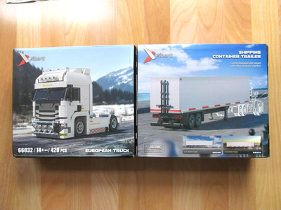 #ad Xbert Building Block System Euro Truck and Container Trailer New $75.00